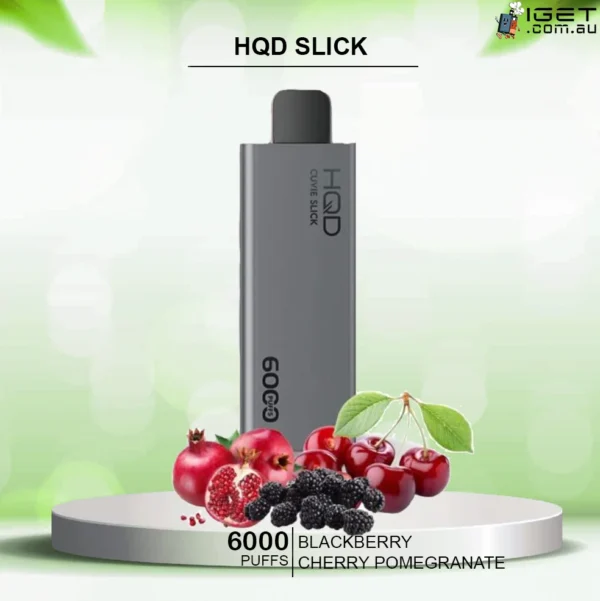 HQD SLICK BLACKBERRY CHERRY POMEGRANATE – 6000 PUFFS