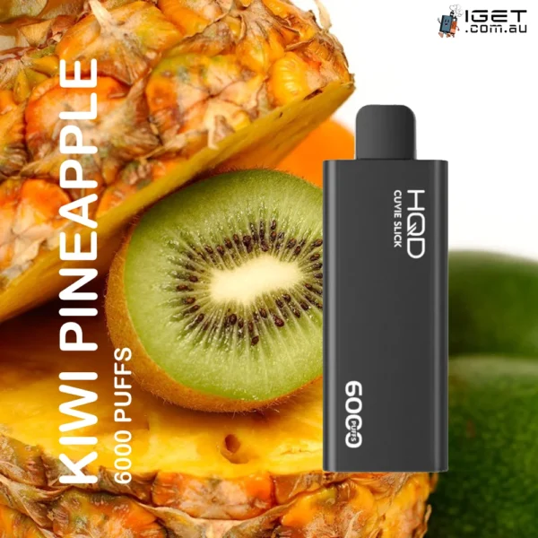 HQD SLICK KIWI PINEAPPLE – 6000 PUFFS