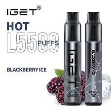 IGET HOT BLACKBERRY – 5500 PUFFS