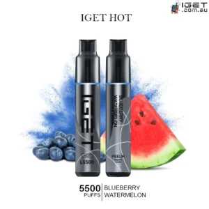 IGET HOT BLUEBERRY WATERMELON – 5500 PUFFS