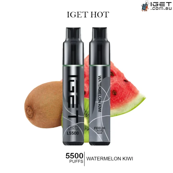 IGET HOT WATERMELON KIWI – 5500 PUFFS