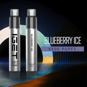 IGET HOT BLUEBERRY ICE – 5500 PUFFS