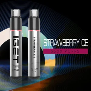 IGET HOT STRAWBERRY ICE – 5500 PUFFS