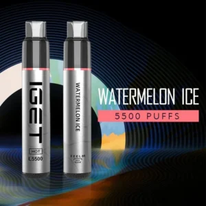 IGET HOT WATERMELON ICE – 5500 PUFFS