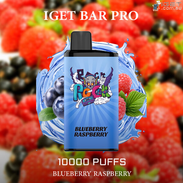 IGET BAR PRO – BLUEBERRY RASPBERRY – 10000 PUFFS