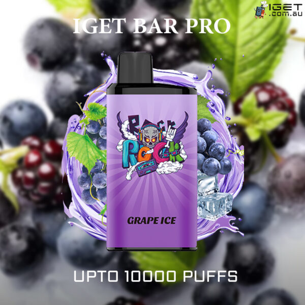 IGET BAR PRO – GRAPE ICE – 10000 PUFFS