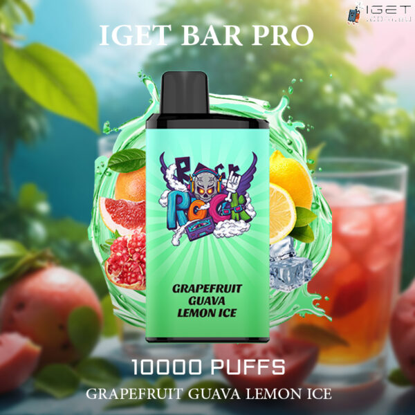 IGET BAR PRO – GRAPEFRUIT GUAVA LEMON ICE – 10000 PUFFS