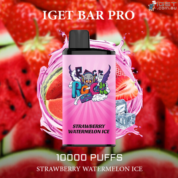 IGET BAR PRO – STRAWBERRY WATERMELON ICE – 10000 PUFFS